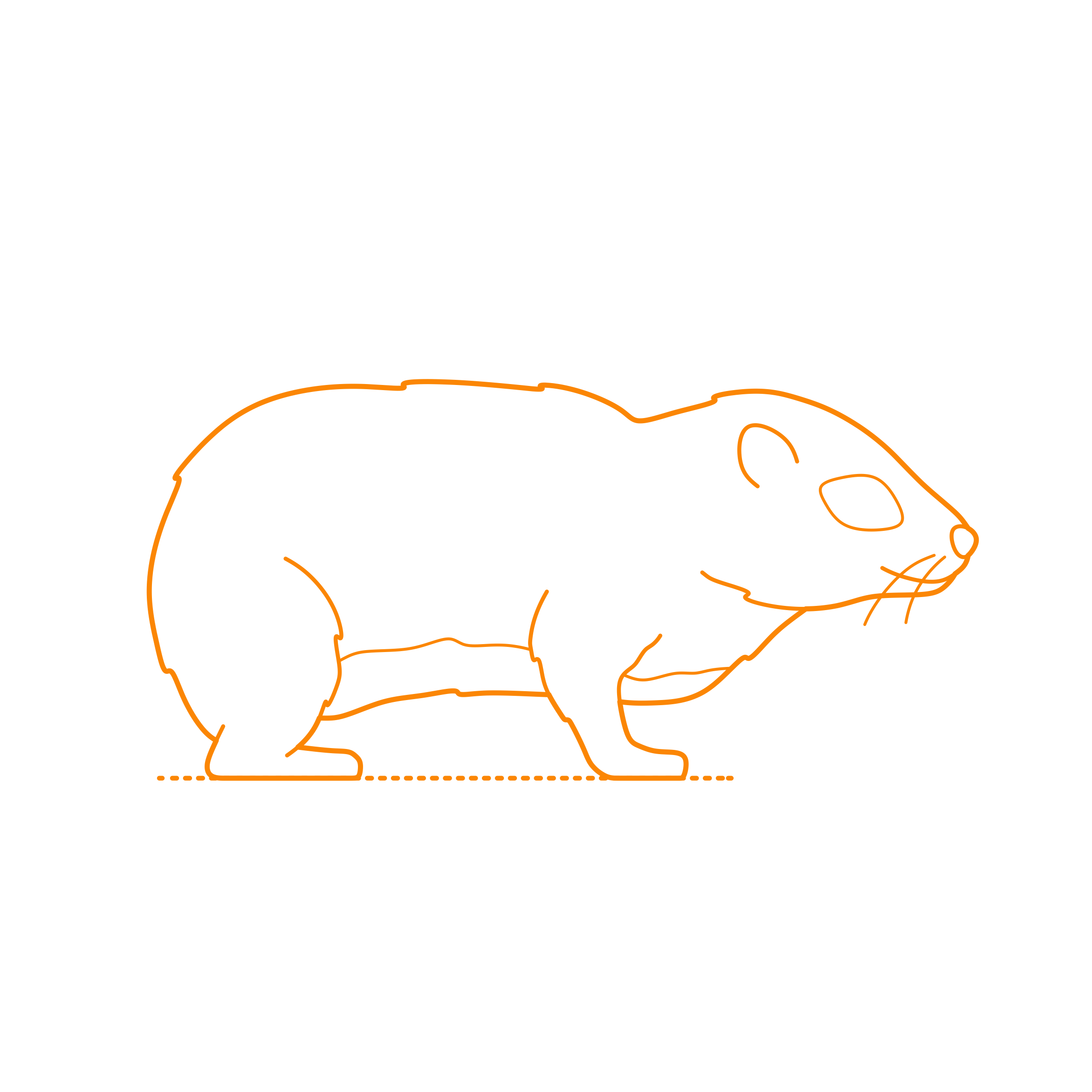 Animals Hyraxes Western Tree Hyrax Sketch Style Svg Vector Free Vectors